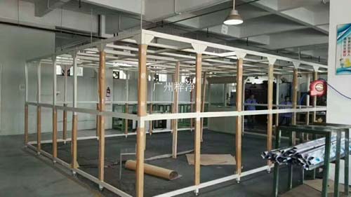 千級潔凈棚支撐架方通選擇鋁合金,制作美觀大方。